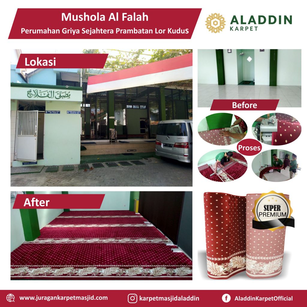 Pemasangan Karpet Musholla Perumahan Griya Sejahtera Prambatan Kudus